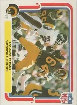 1980 Fleer Team Action #26 - Card #26 - Los Angeles Rams - Front