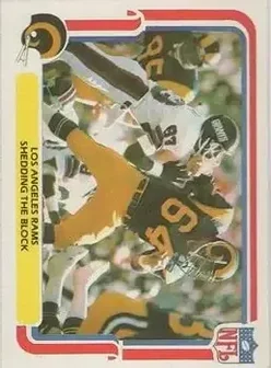 1980 Fleer Team Action #26 - Card #26 - Los Angeles Rams