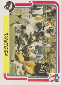 1980 Fleer Team Action #29 - Card #29 - Minnesota Vikings