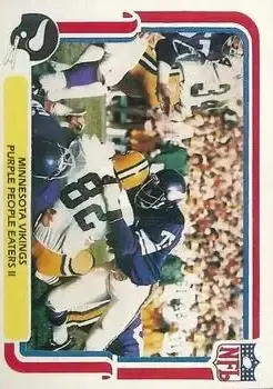 1980 Fleer Team Action #30 - Card #30 - Minnesota Vikings - Front