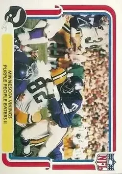1980 Fleer Team Action #30 - Card #30 - Minnesota Vikings