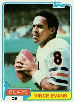 1981 Topps #11 - Vince Evans - Chicago Bears
