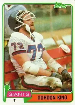 1981 Topps #14 - Gordon King - New York Giants