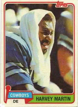 1981 Topps #15 - Harvey Martin - Dallas Cowboys