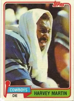 1981 Topps #15 - Harvey Martin - Dallas Cowboys