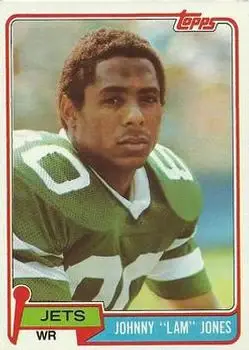 1981 Topps #16 - Johnny "Lam" Jones - New York Jets