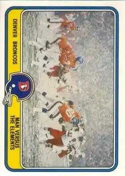 1981 Fleer Team Action #15 - Card #15 - Denver Broncos