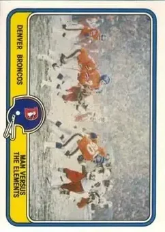 1981 Fleer Team Action #15 - Card #15 - Denver Broncos