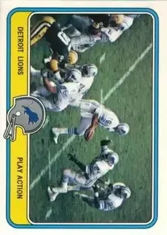 1981 Fleer Team Action #17 - Card #17 - Detroit Lions