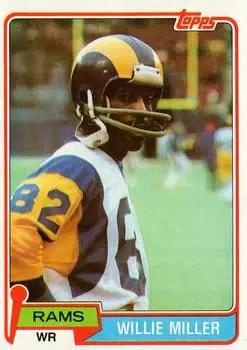 1981 Topps #24 - Willie Miller - Los Angeles Rams