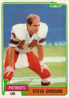 1981 Topps #25 - Steve Grogan - New England Patriots