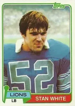 1981 Topps #27 - Stan White - Detroit Lions