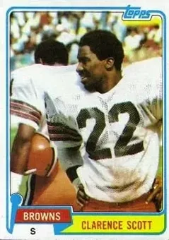 1981 Topps #29 - Clarence Scott - Cleveland Browns