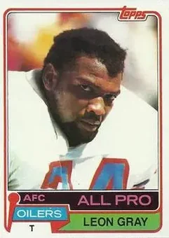 1981 Topps #30 - Leon Gray - Houston Oilers