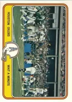 1981 Fleer Team Action #21 - Card #21 - Houston Oilers