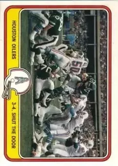 1981 Fleer Team Action #22 - Card #22 - Houston Oilers