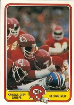 1981 Fleer Team Action #24 - Card #24 - Kansas City Chiefs