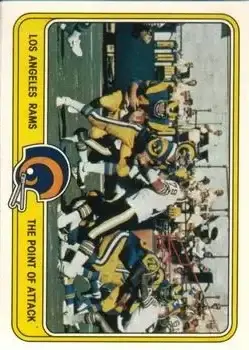 1981 Fleer Team Action #25 - Card #25 - Los Angeles Rams