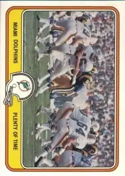 1981 Fleer Team Action #27 - Card #27 - Miami Dolphins 1981 Fleer Team Action #27 - Card #27 - Miami Dolphins