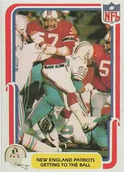 1980 Fleer Team Action #32 - Card #32 - New England Patriots - Front