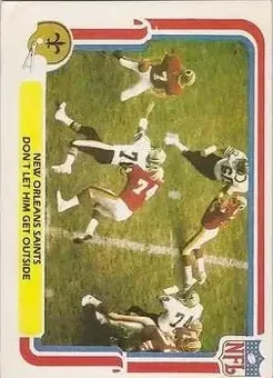 1980 Fleer Team Action #34 - Card #34 - New Orleans Saints