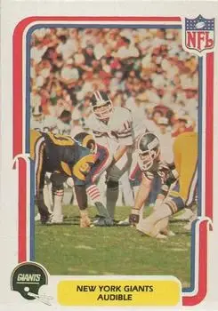 1980 Fleer Team Action #35 - Card #35 - New York Giants - Front