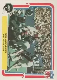 1980 Fleer Team Action #36 - Card #36 - New York Giants