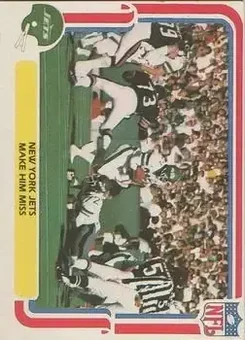 1980 Fleer Team Action #37 - Card #37 - New York Jets