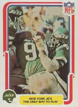 1980 Fleer Team Action #38 - Card #38 - New York Jets - Front 1980 Fleer Team Action #38 - Card #38 - New York Jets - Front
