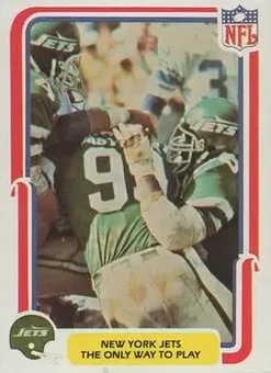 1980 Fleer Team Action #38 - Card #38 - New York Jets