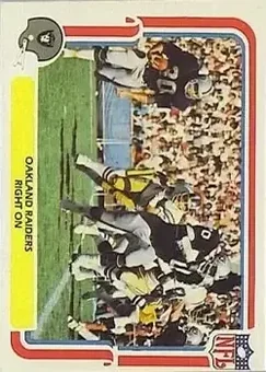 1980 Fleer Team Action #39 - Card #39 - Oakland Raiders
