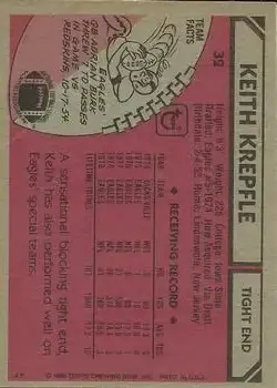 1980 Topps #32 - Keith Krepfle - Philadelphia Eagles