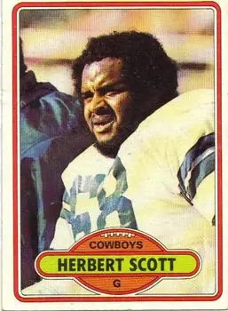 1980 Topps #33 - Herbert Scott - Dallas Cowboys