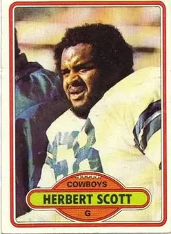 1980 Topps #33 - Herbert Scott - Dallas Cowboys
