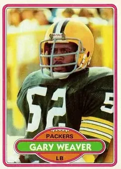 1980 Topps #38 - Gary Weaver - Green Bay Packers