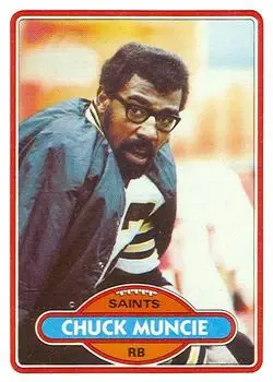 1980 Topps #40 - Chuck Muncie - New Orleans Saints - Front