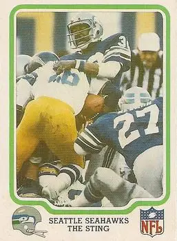 1979 Fleer Team Action #52 - Card #52 - Seattle Seahawks - Front