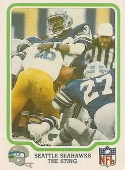 1979 Fleer Team Action #52 - Card #52 - Seattle Seahawks
