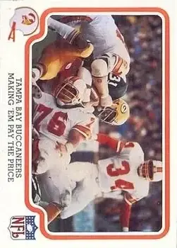 1979 Fleer Team Action #54 - Card #54 - Tampa Bay Buccaneers - Front