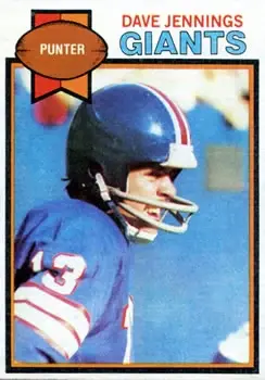 1979 Topps #25 - Dave Jennings - New York Giants