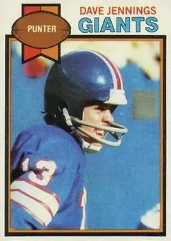 1979 Topps #25 - Dave Jennings - New York Giants