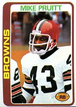 1978 Topps #93 - Mike Pruitt - Cleveland Browns - Front