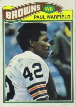 1977 Topps #185 - Paul Warfield - Cleveland Browns