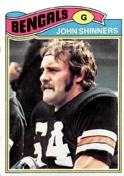 1977 Topps #189 - John Shinners - Cincinnati Bengals - Front