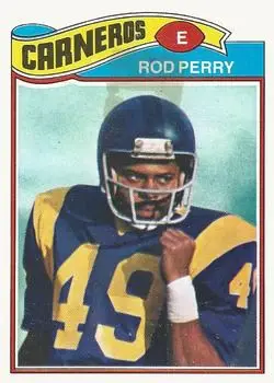 1977 Topps Mexican #197 - Rod Perry - Los Angeles Rams 1977 Topps Mexican #197 - Rod Perry - Los Angeles Rams