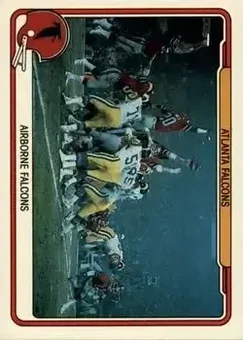1982 Fleer Team Action #2 - Card #2 - Atlanta Falcons