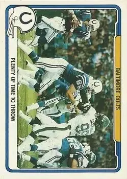 1982 Fleer Team Action #3 - Card #3 - Baltimore Colts