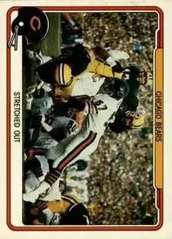 1982 Fleer Team Action #8 - Card #8 - Chicago Bears