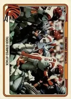 1982 Fleer Team Action #10 - Card #10 - Cincinnati Bengals