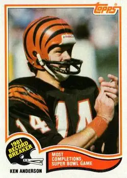 1982 Topps #1 - Ken Anderson - Cincinnati Bengals